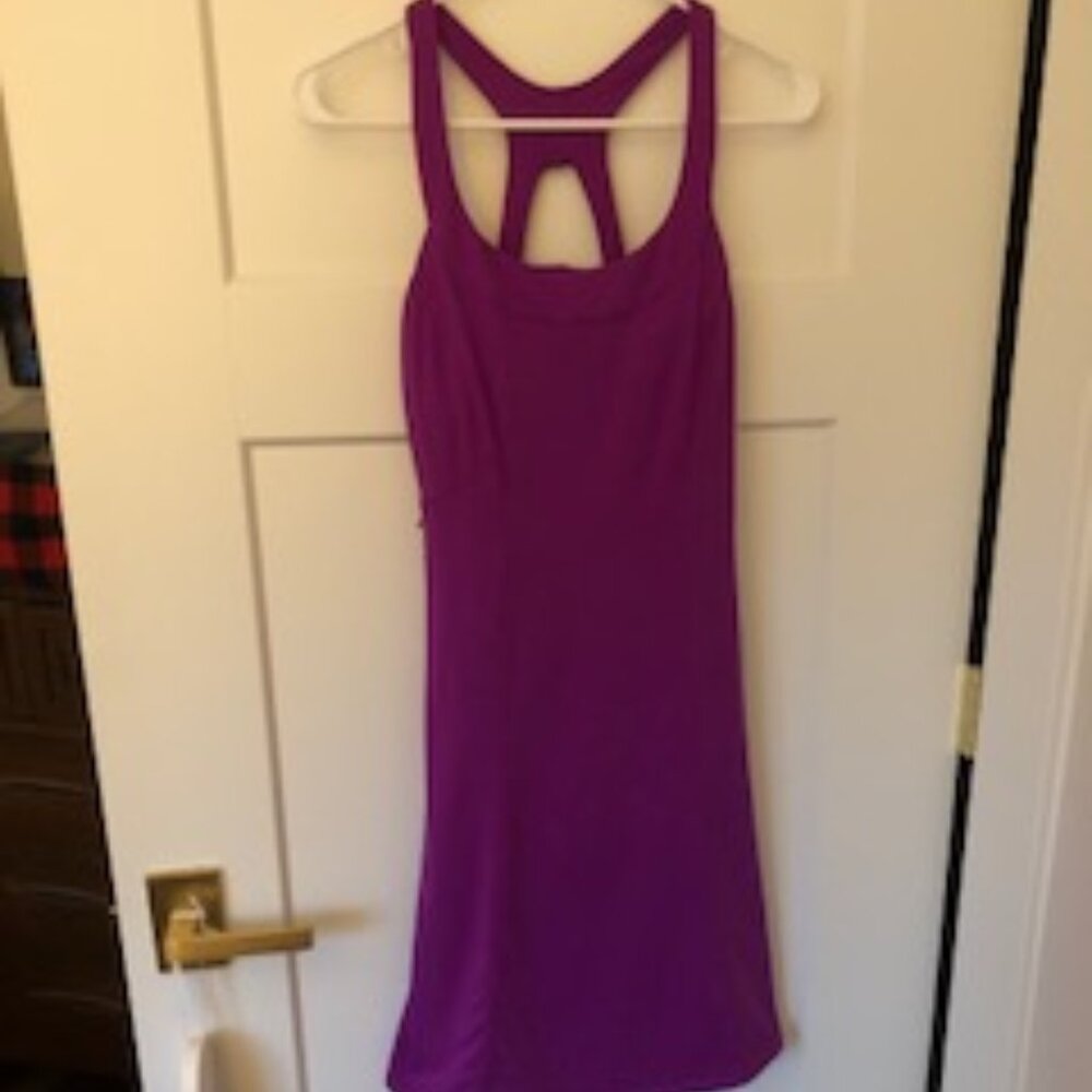 North Face Cypress Racerback Tank Dress Knit Purple Magenta